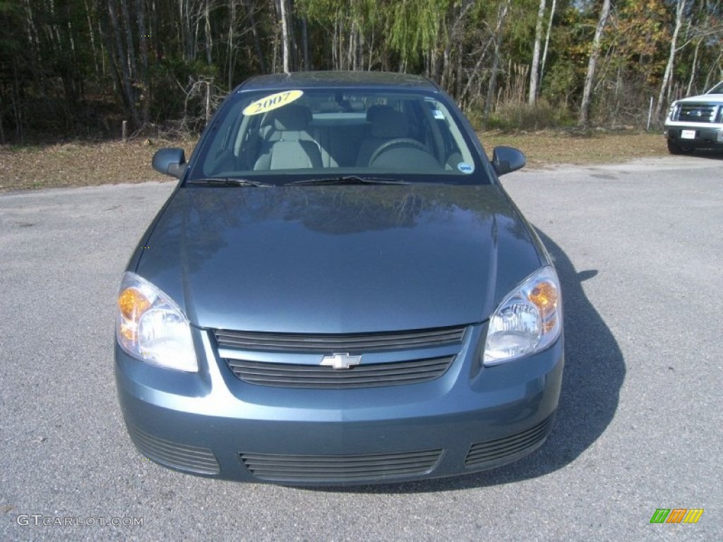 2007 Cobalt LT Sedan - Blue Granite Metallic / Gray photo #2