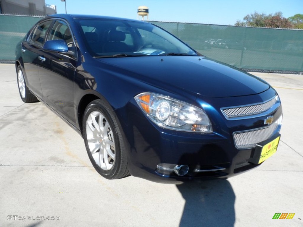 2010 Malibu LTZ Sedan - Imperial Blue Metallic / Ebony photo #1