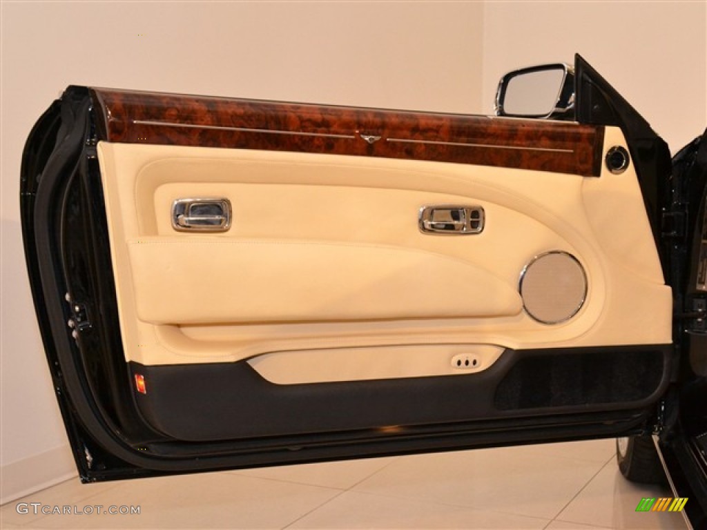 2009 Bentley Azure Standard Azure Model Magnolia/Beluga Door Panel Photo #56919598