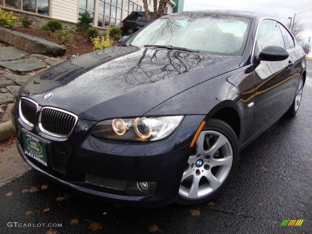 2008 3 Series 335xi Coupe - Monaco Blue Metallic / Saddle Brown/Black photo #1