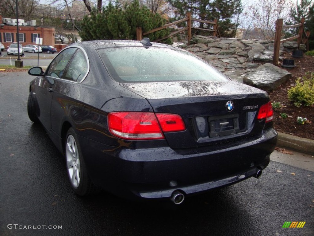 2008 3 Series 335xi Coupe - Monaco Blue Metallic / Saddle Brown/Black photo #5