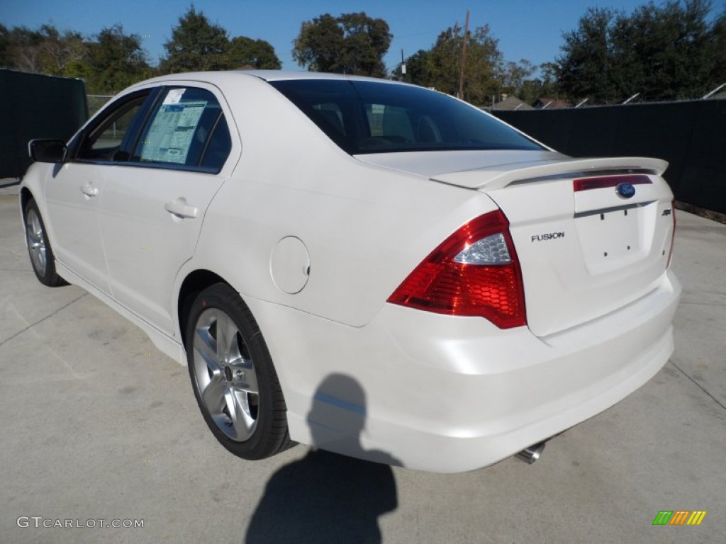 White Platinum Tri-Coat 2012 Ford Fusion Sport Exterior Photo #56920636