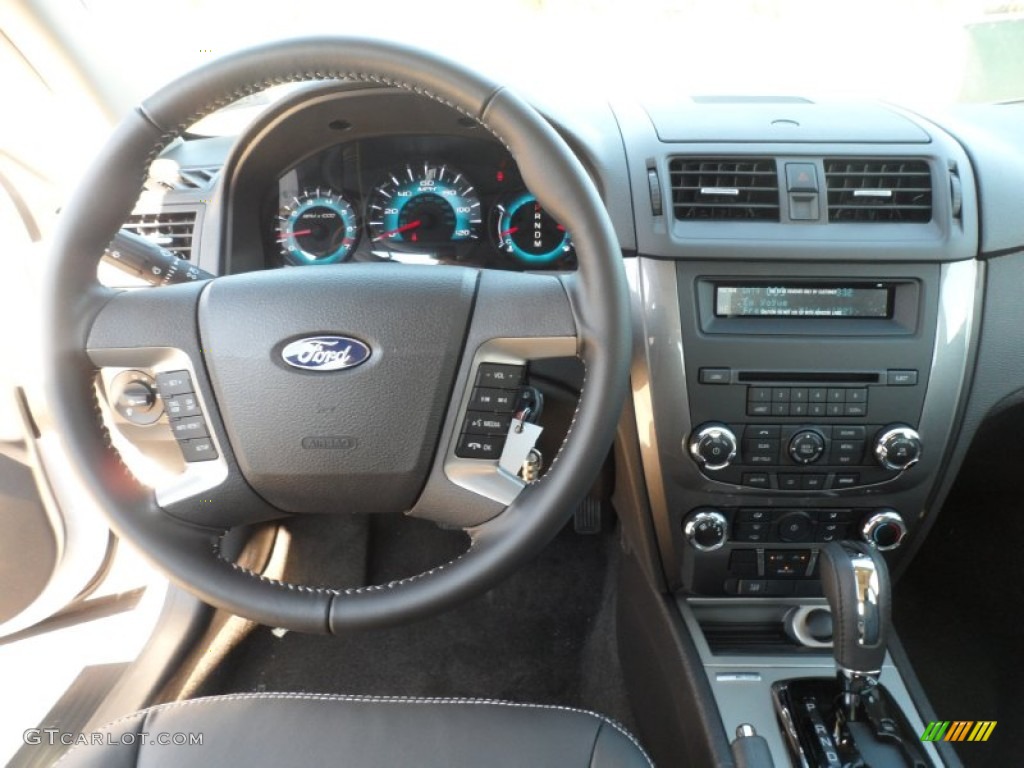 2012 Ford Fusion Sport Charcoal Black Dashboard Photo #56920765