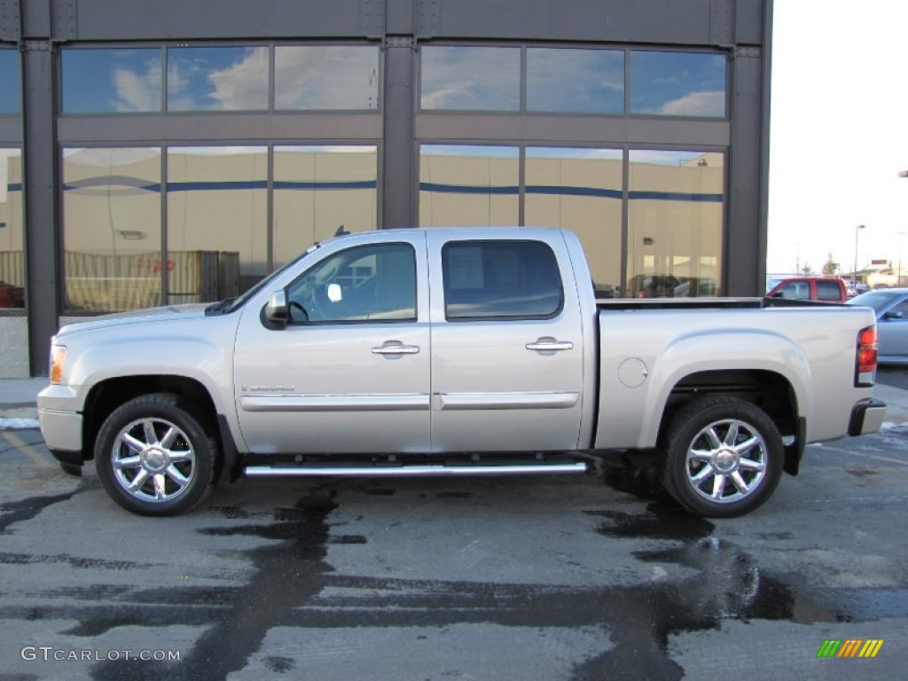 2008 Sierra 1500 Denali Crew Cab AWD - Silver Birch Metallic / Ebony photo #2