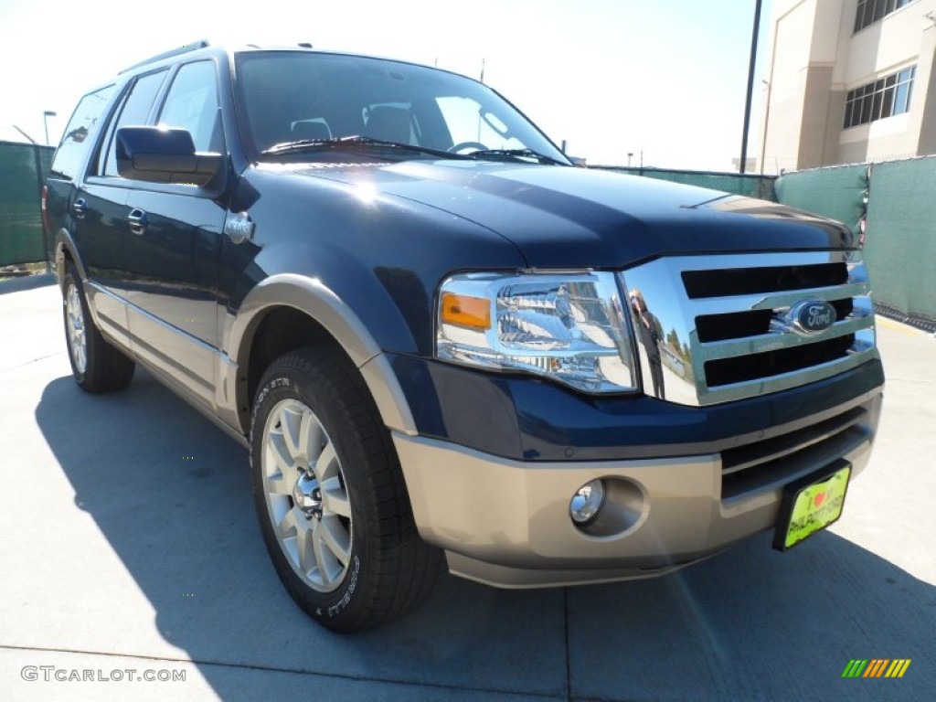 2012 Expedition King Ranch - Dark Blue Pearl Metallic / Chaparral photo #1