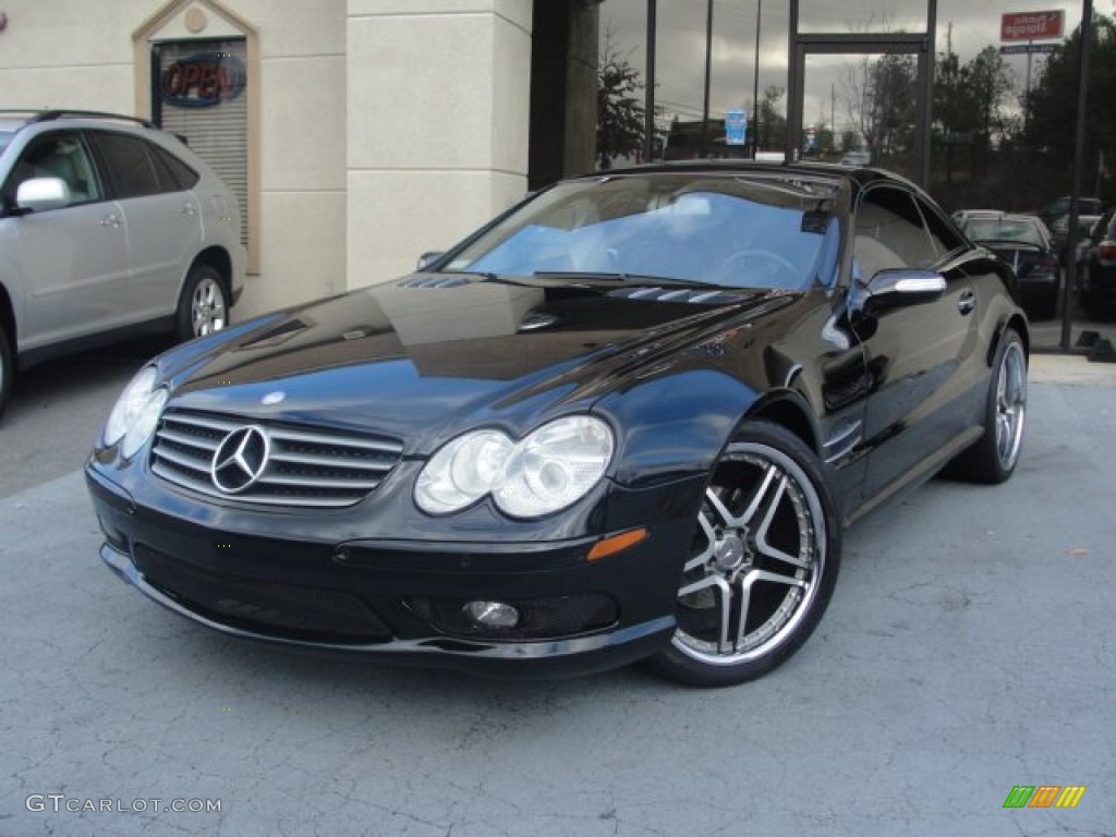 Black 2005 Mercedes-Benz SL 500 Roadster Exterior Photo #56923021