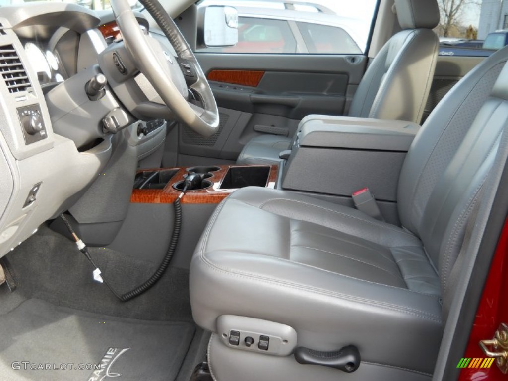 Medium Slate Gray Interior 2006 Dodge Ram 3500 Laramie Quad Cab 4x4 Photo #56923225