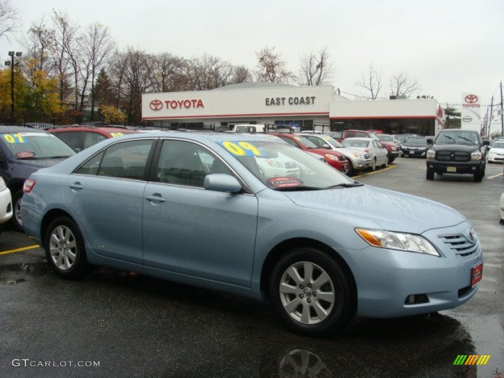 2009 Camry XLE - Sky Blue Pearl / Ash photo #1