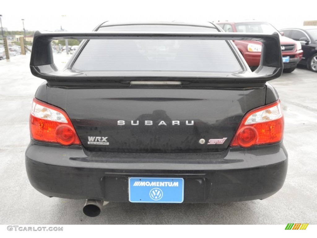2004 Impreza WRX STi - Java Black Pearl / Blue Ecsaine/Black photo #4