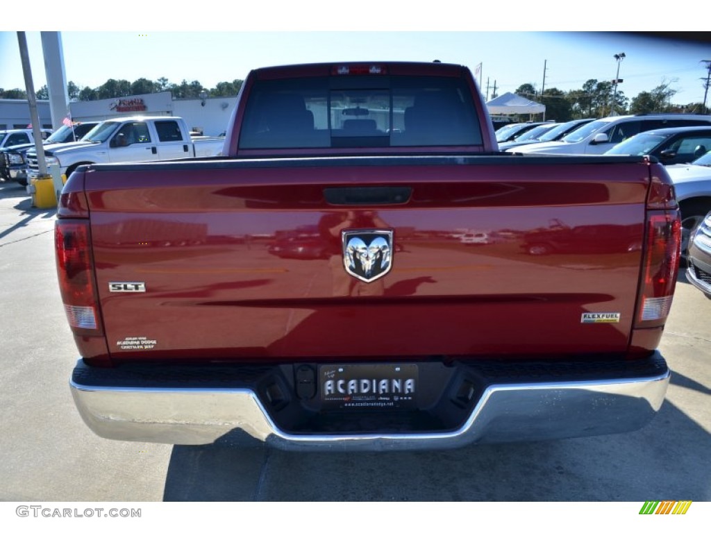 2011 Ram 1500 SLT Quad Cab - Deep Cherry Red Crystal Pearl / Dark Slate Gray/Medium Graystone photo #4
