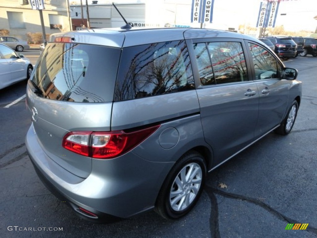 2012 MAZDA5 Sport - Liquid Silver Metallic / Black photo #5