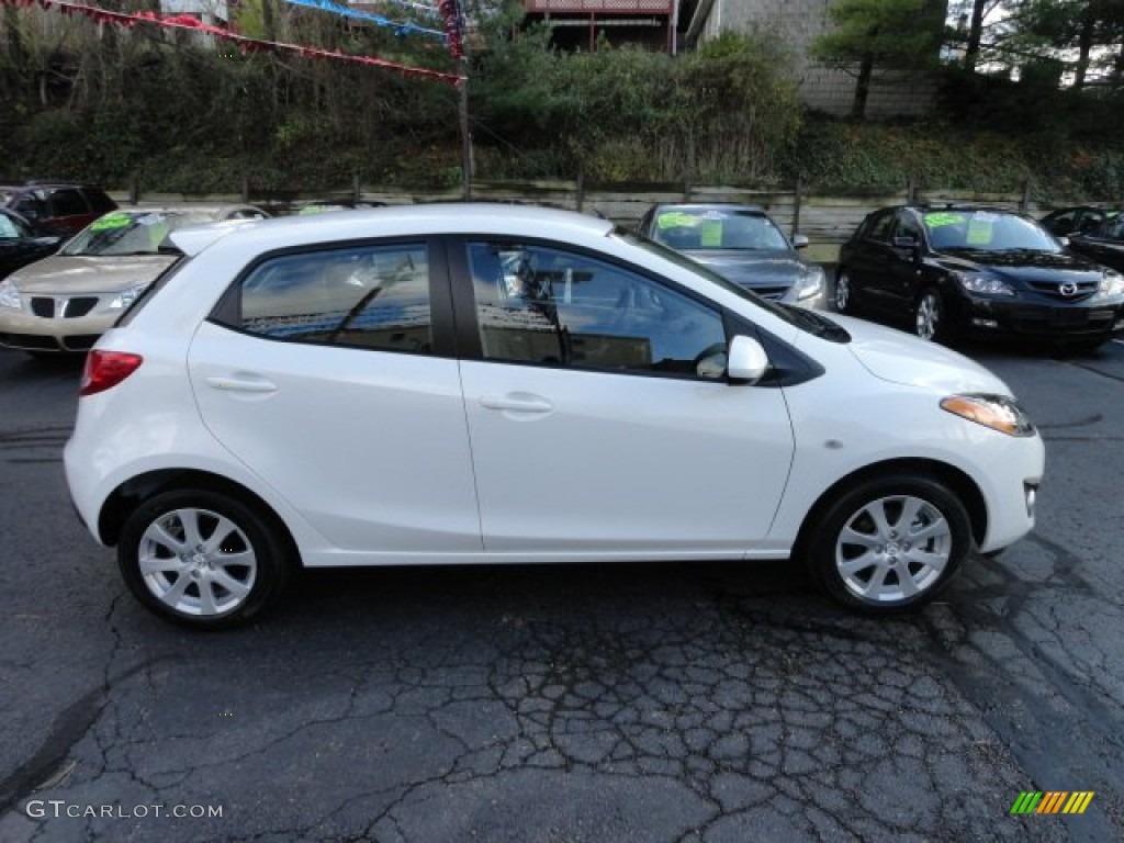 Crystal White Pearl Mica 2012 Mazda MAZDA2 Touring Exterior Photo #56928353