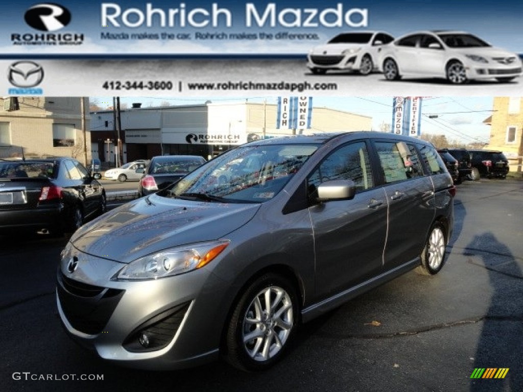 2012 MAZDA5 Touring - Liquid Silver Metallic / Black photo #1