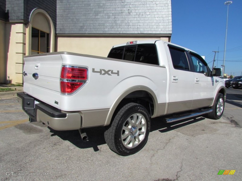2010 F150 King Ranch SuperCrew 4x4 - Oxford White / Chapparal Leather photo #3