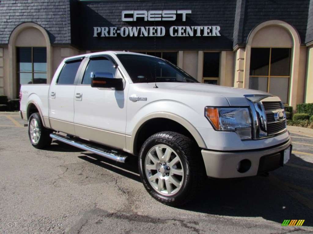 2010 F150 King Ranch SuperCrew 4x4 - Oxford White / Chapparal Leather photo #5