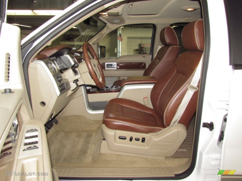 2010 F150 King Ranch SuperCrew 4x4 - Oxford White / Chapparal Leather photo #8
