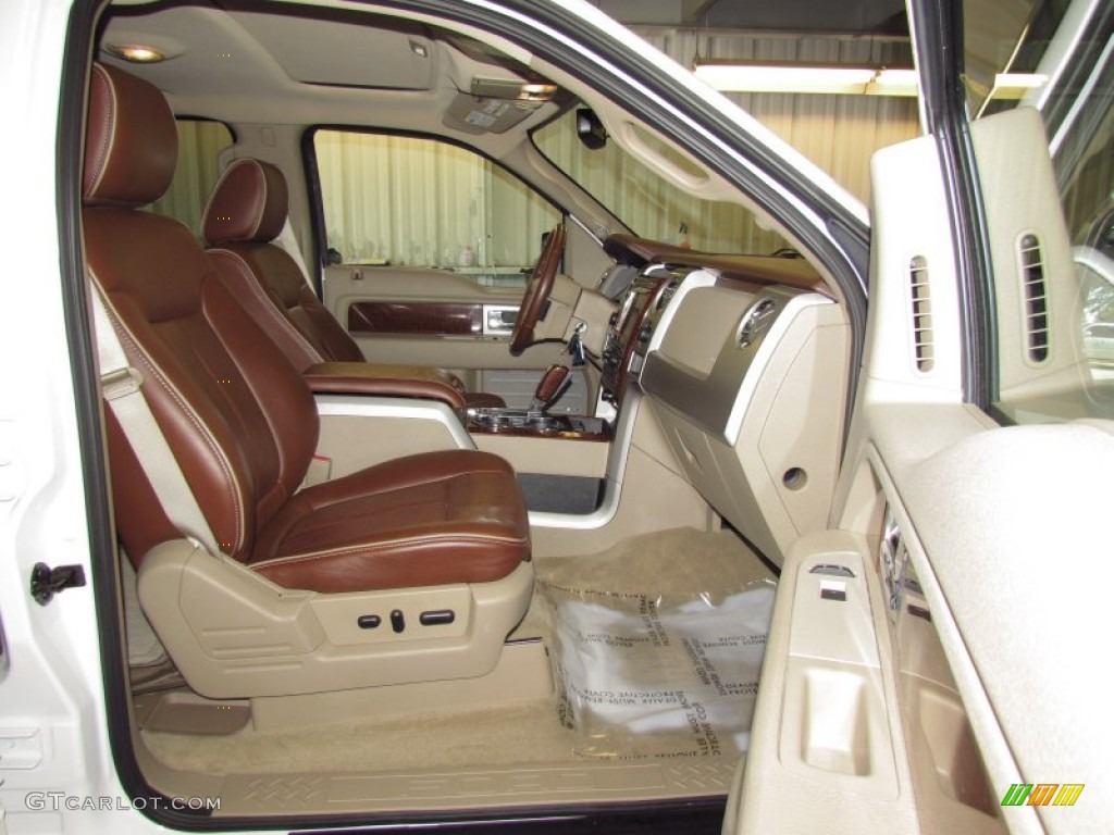 2010 F150 King Ranch SuperCrew 4x4 - Oxford White / Chapparal Leather photo #9