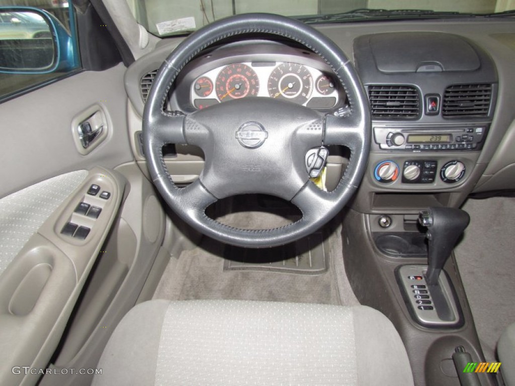 2002 Sentra SE-R - Vibrant Blue Metallic / Stone photo #14
