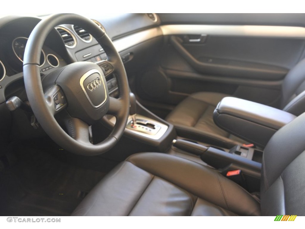 Black Interior 2009 Audi A4 2.0T Cabriolet Photo #56931475