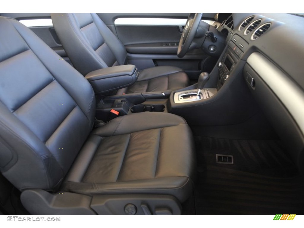 Black Interior 2009 Audi A4 2.0T Cabriolet Photo #56931688