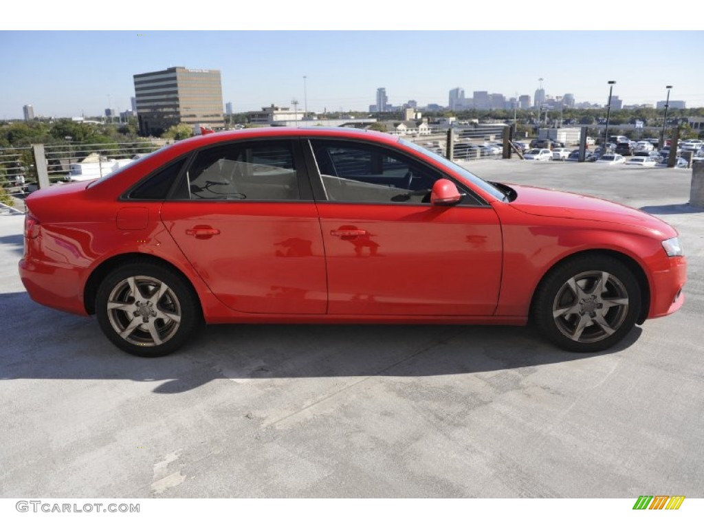 2009 A4 2.0T Sedan - Misano Red Pearl Effect / Black photo #7