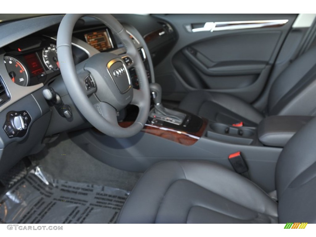 Black Interior 2012 Audi A4 2.0T quattro Sedan Photo #56932195