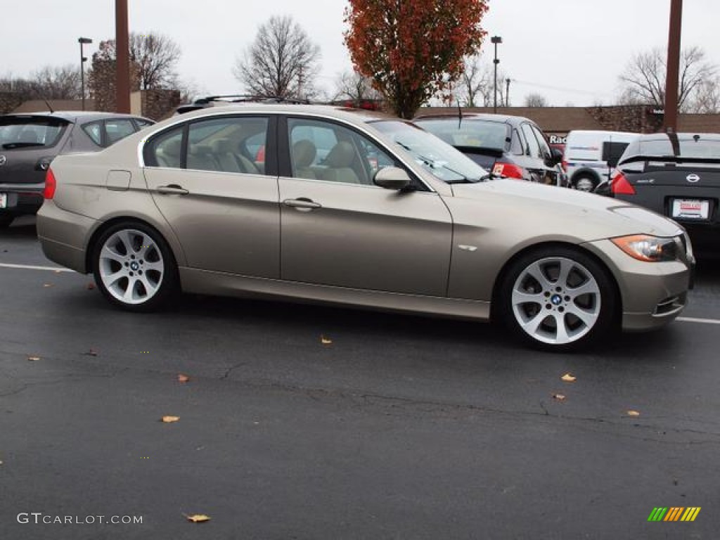 2008 3 Series 335i Sedan - Platinum Bronze Metallic / Beige photo #2