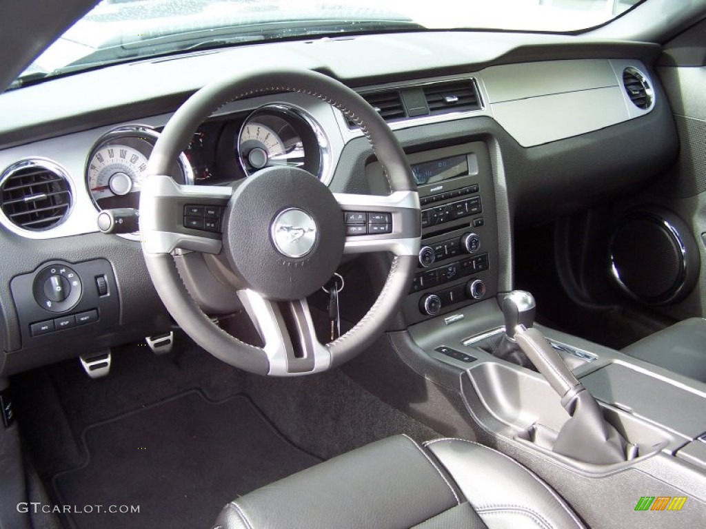 Charcoal Black Interior 2011 Ford Mustang GT Premium Coupe Photo #56933223