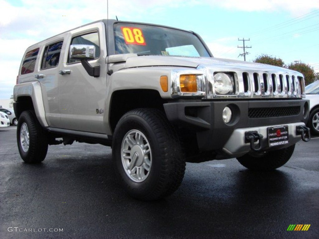 2008 H3 X - Boulder Gray Metallic / Ebony Black photo #1