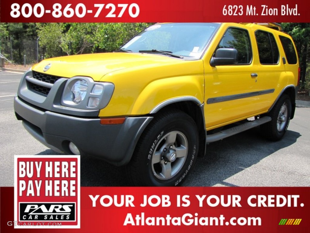 2003 Xterra SE V6 - Solar Yellow / Gray photo #1