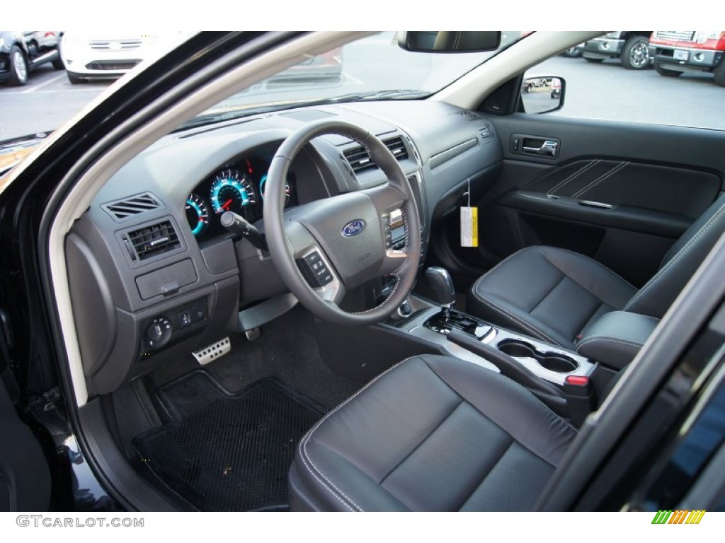 Charcoal Black Interior 2012 Ford Fusion Sport Photo #56936141