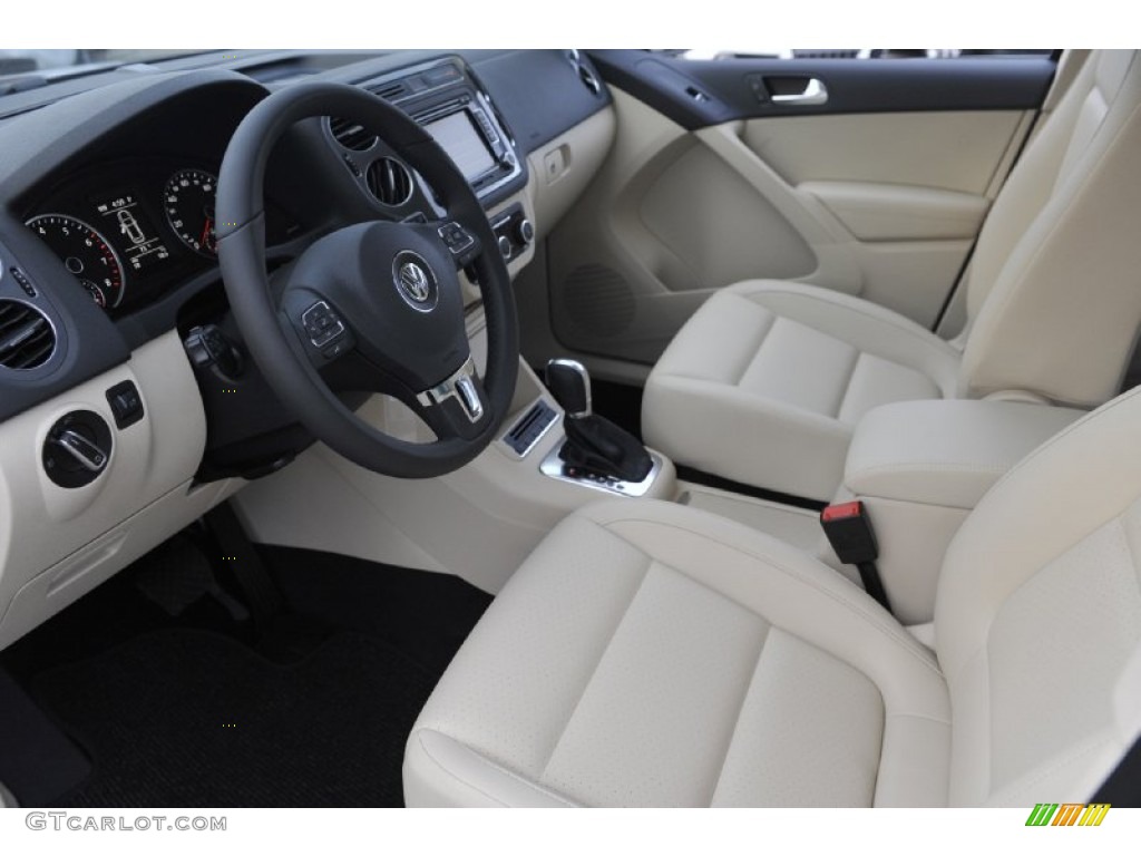 2012 Tiguan SE - Deep Black Metallic / Beige photo #9