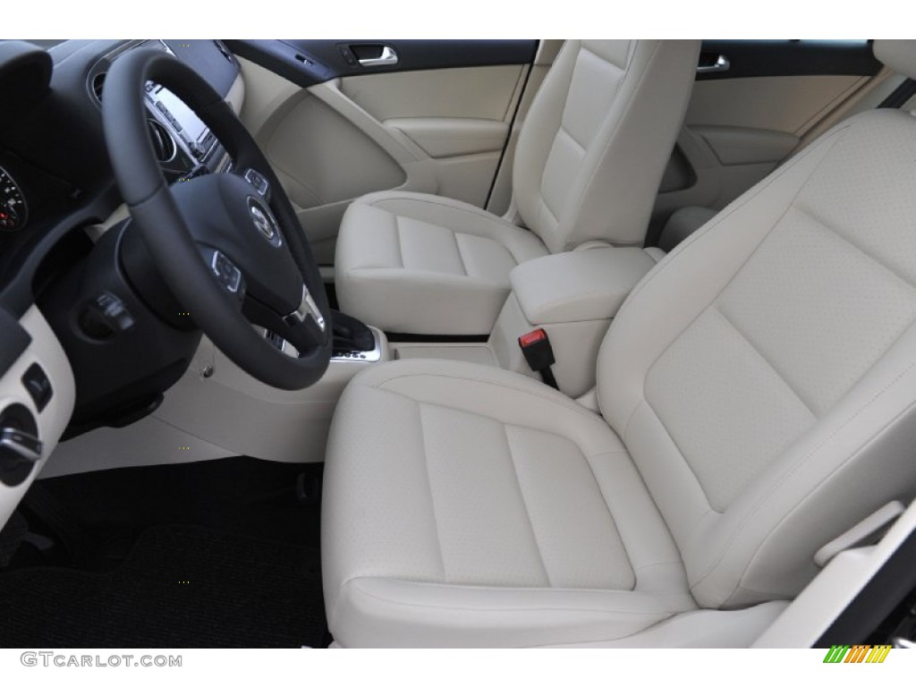 2012 Tiguan SE - Deep Black Metallic / Beige photo #10