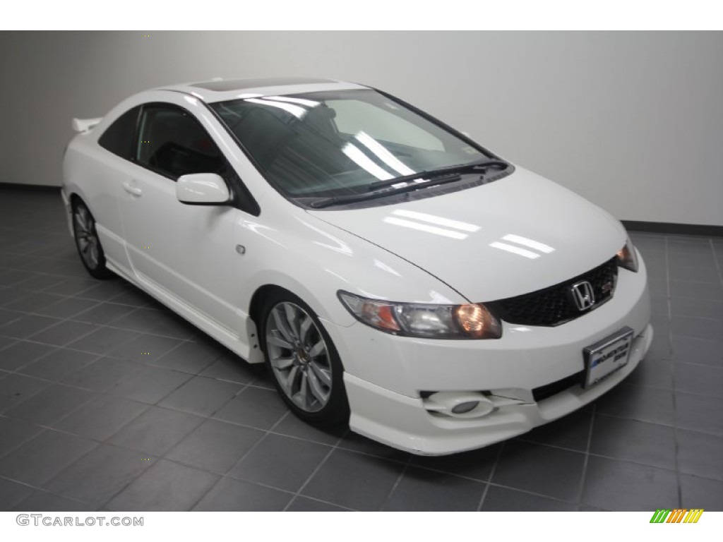 2009 Civic Si Coupe - Taffeta White / Black photo #1