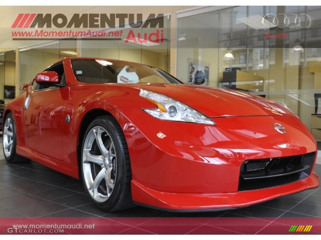 2011 370Z NISMO Coupe - Solid Red / NISMO Black/Red photo #1