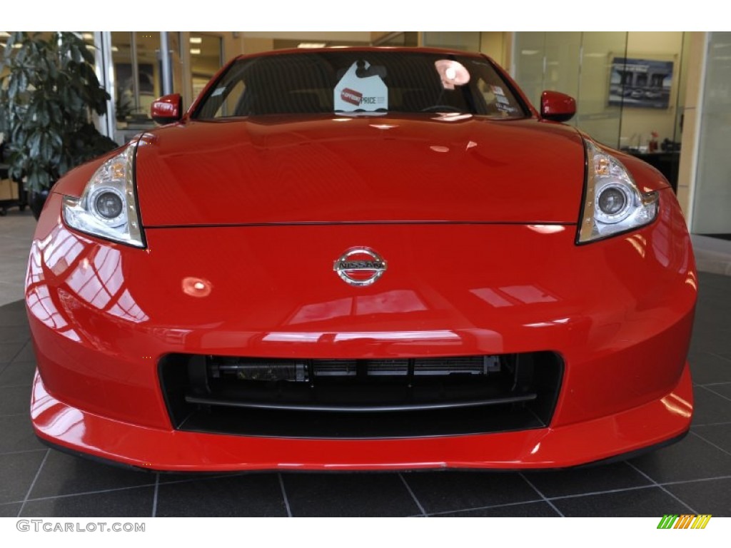 2011 370Z NISMO Coupe - Solid Red / NISMO Black/Red photo #2