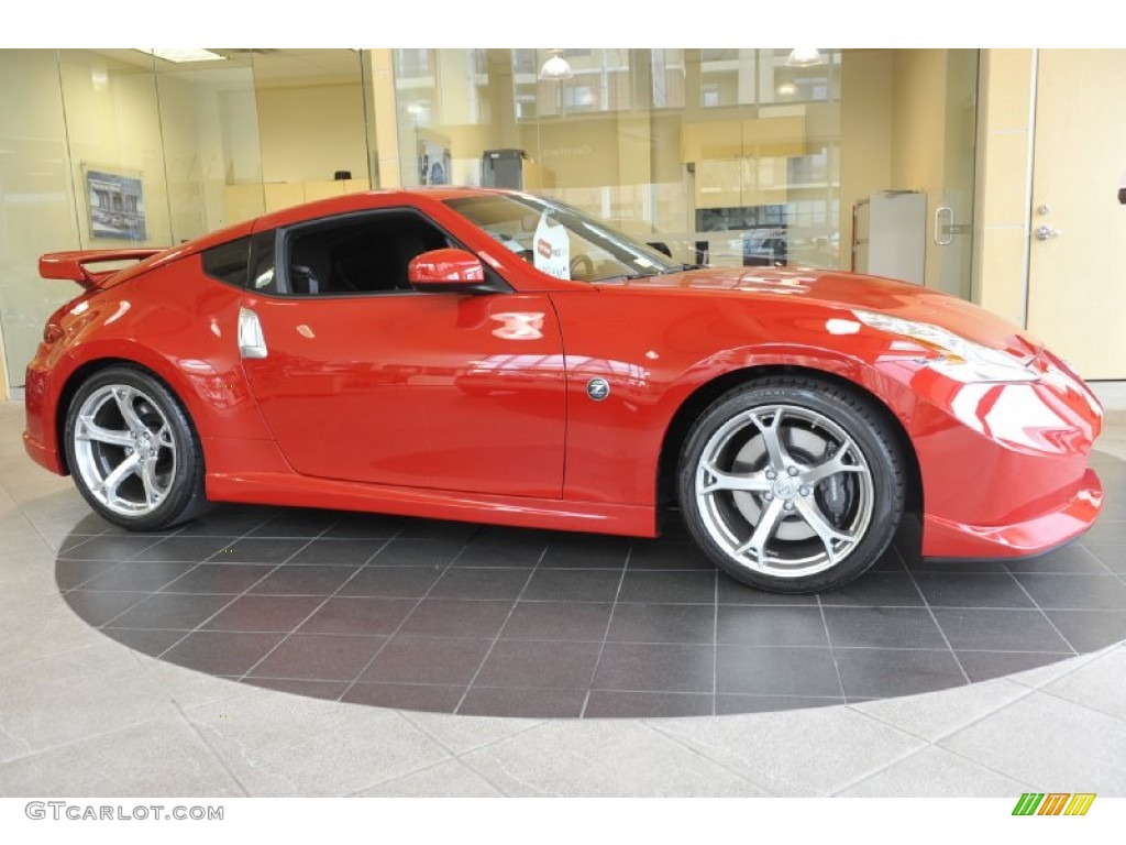 Solid Red 2011 Nissan 370Z NISMO Coupe Exterior Photo #56940383