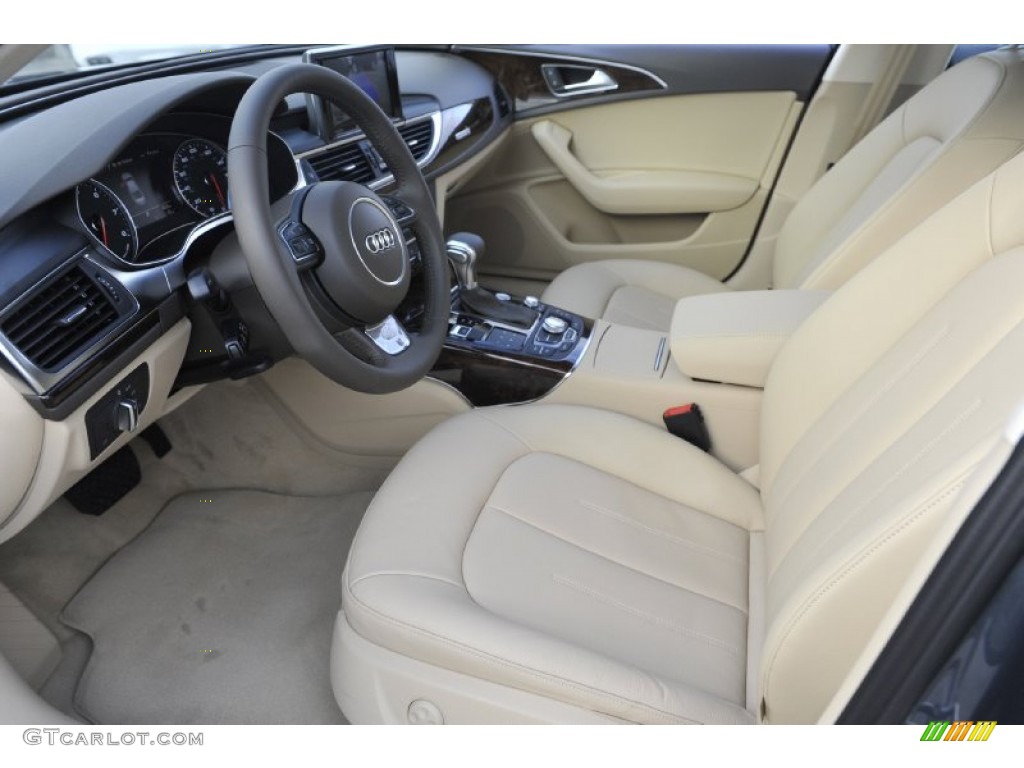 Velvet Beige Interior 2012 Audi A6 3.0T quattro Sedan Photo #56941372