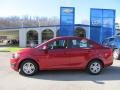 2012 Victory Red Chevrolet Sonic LS Sedan  photo #2