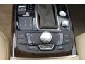 2012 Audi A6 Velvet Beige Interior Controls Photo