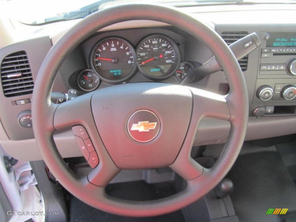 2012 Chevrolet Silverado 1500 Work Truck Crew Cab 4x4 Dark Titanium Steering Wheel Photo #56942216