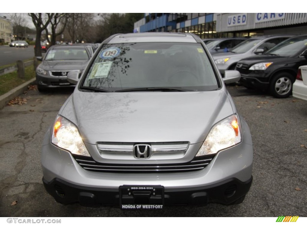 2009 CR-V EX-L 4WD - Alabaster Silver Metallic / Gray photo #2