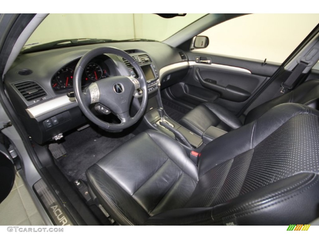 Ebony Interior 2004 Acura TSX Sedan Photo #56943158