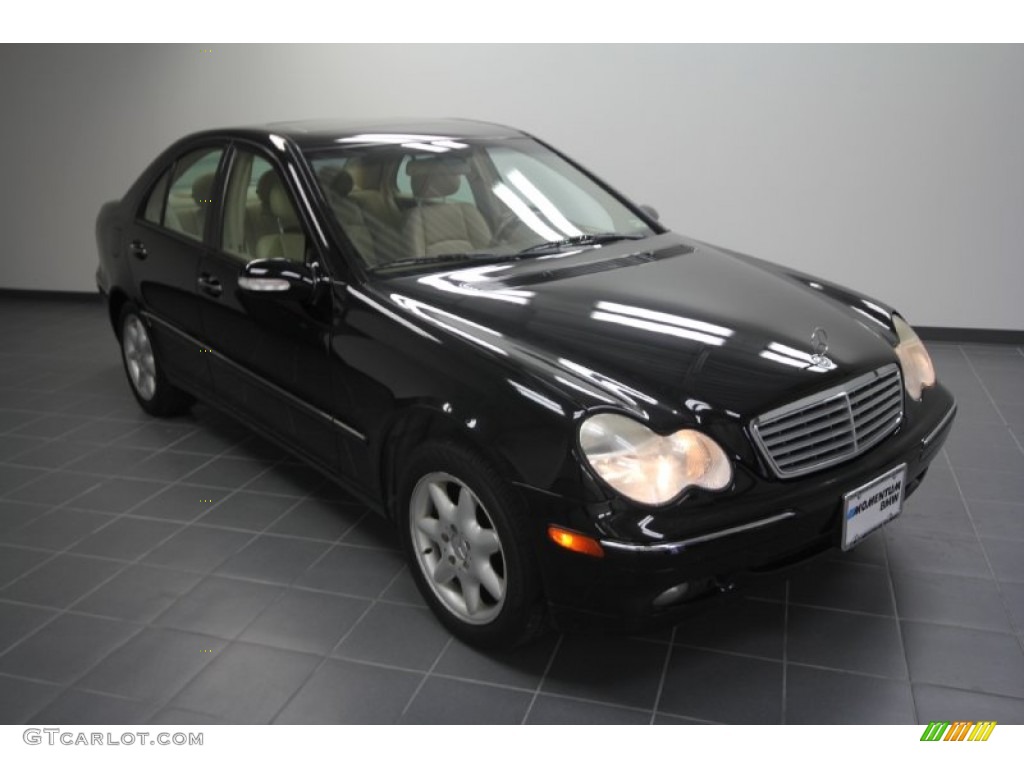 2003 C 240 Sedan - Black / Java photo #1