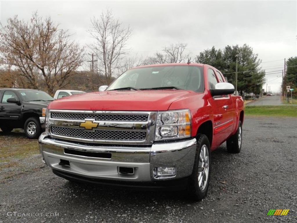 2012 Silverado 1500 LT Extended Cab 4x4 - Victory Red / Ebony photo #2