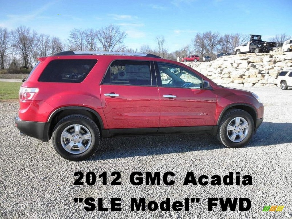 Crystal Red Tintcoat GMC Acadia