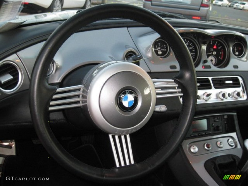 2001 BMW Z8 Roadster Black Steering Wheel Photo #56946725
