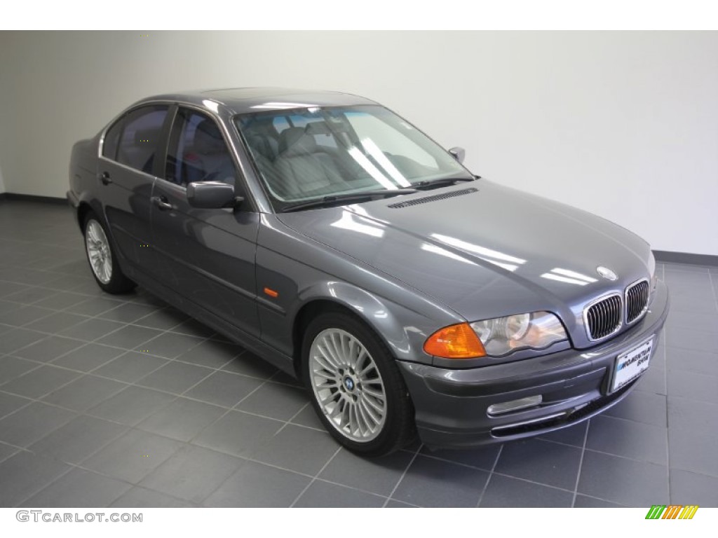 2001 3 Series 330i Sedan - Steel Grey Metallic / Grey photo #1