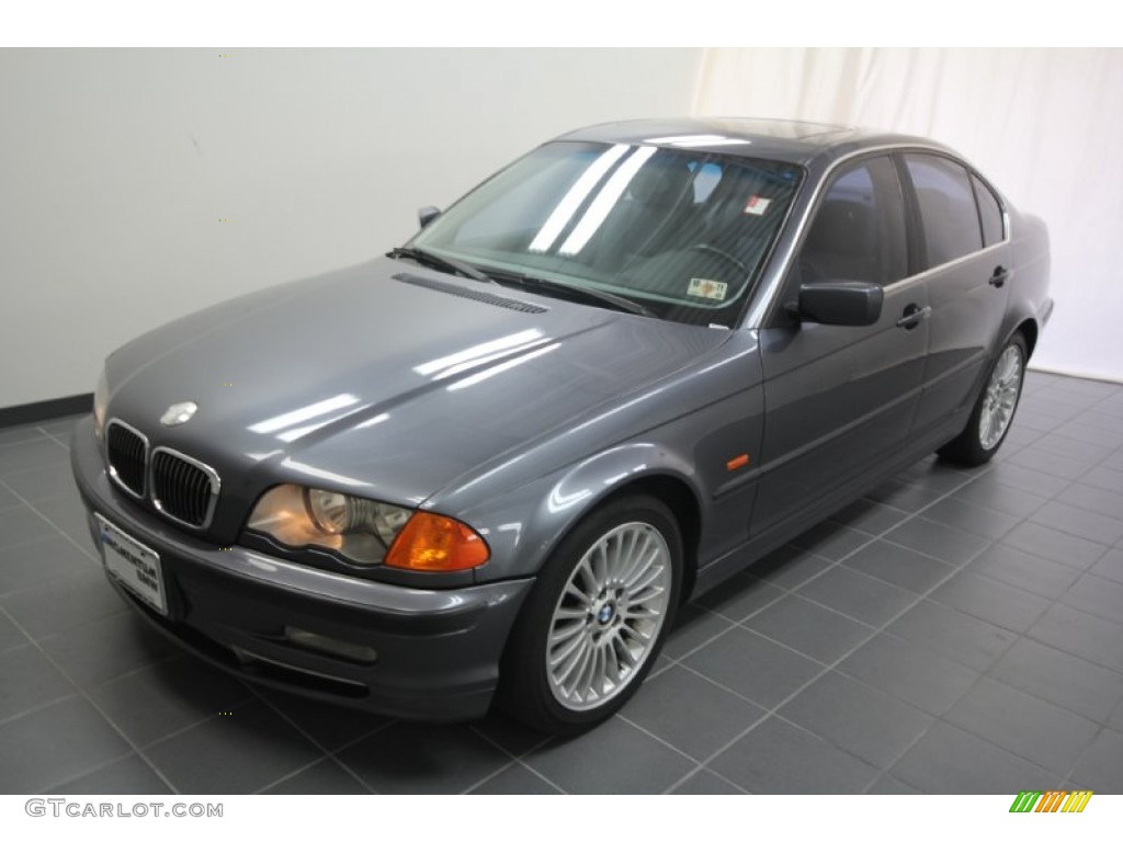 2001 3 Series 330i Sedan - Steel Grey Metallic / Grey photo #4