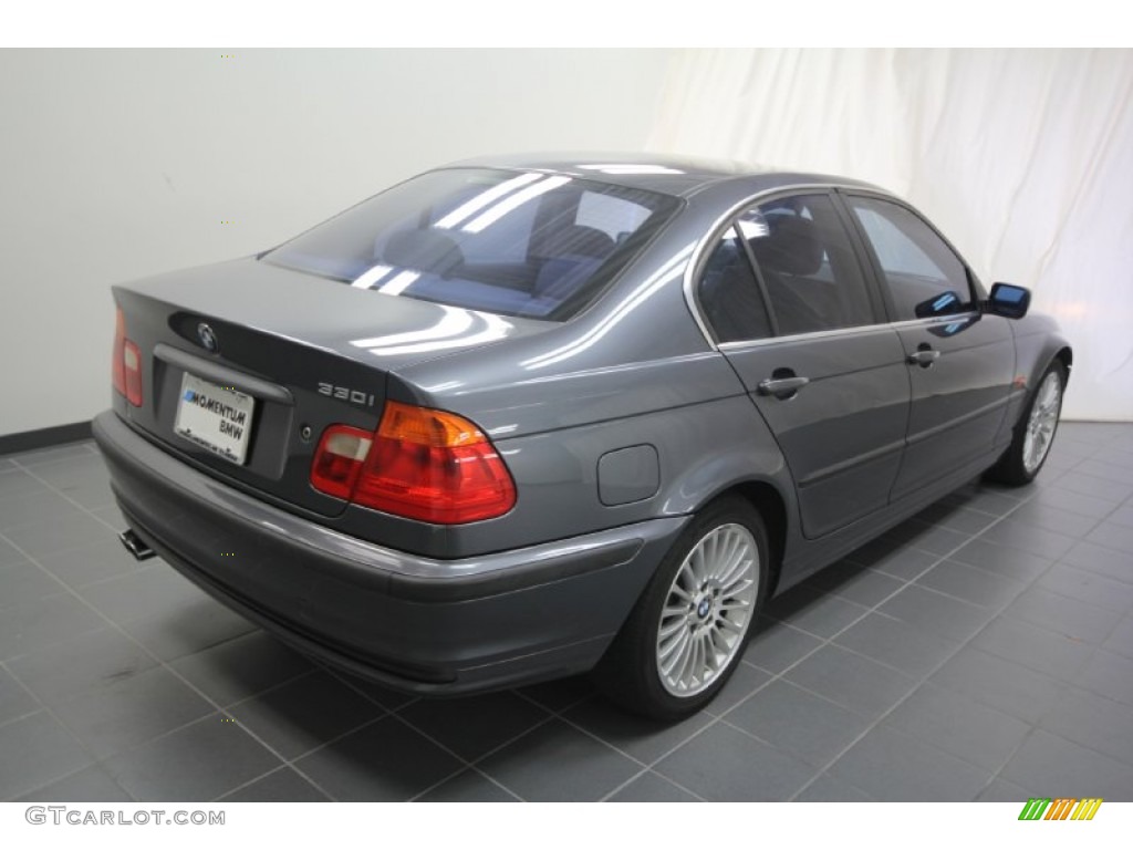2001 3 Series 330i Sedan - Steel Grey Metallic / Grey photo #12